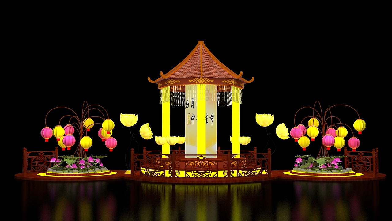 2014中秋美陈|龙岗万科广场（图ZMTI1OTIzOTMy） - 其他三维 - 站酷设计师Kirua_y原创素材 - 站酷ZCOOL