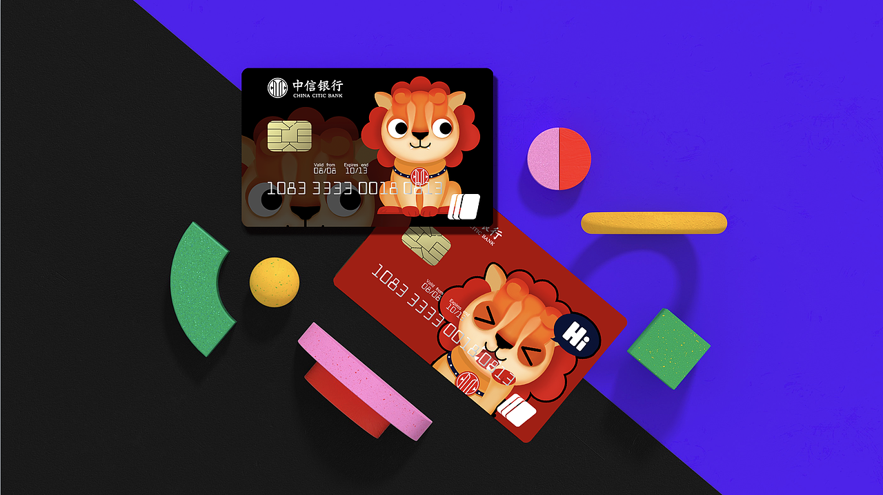 银行IP卡通形象设计-萌狮小信