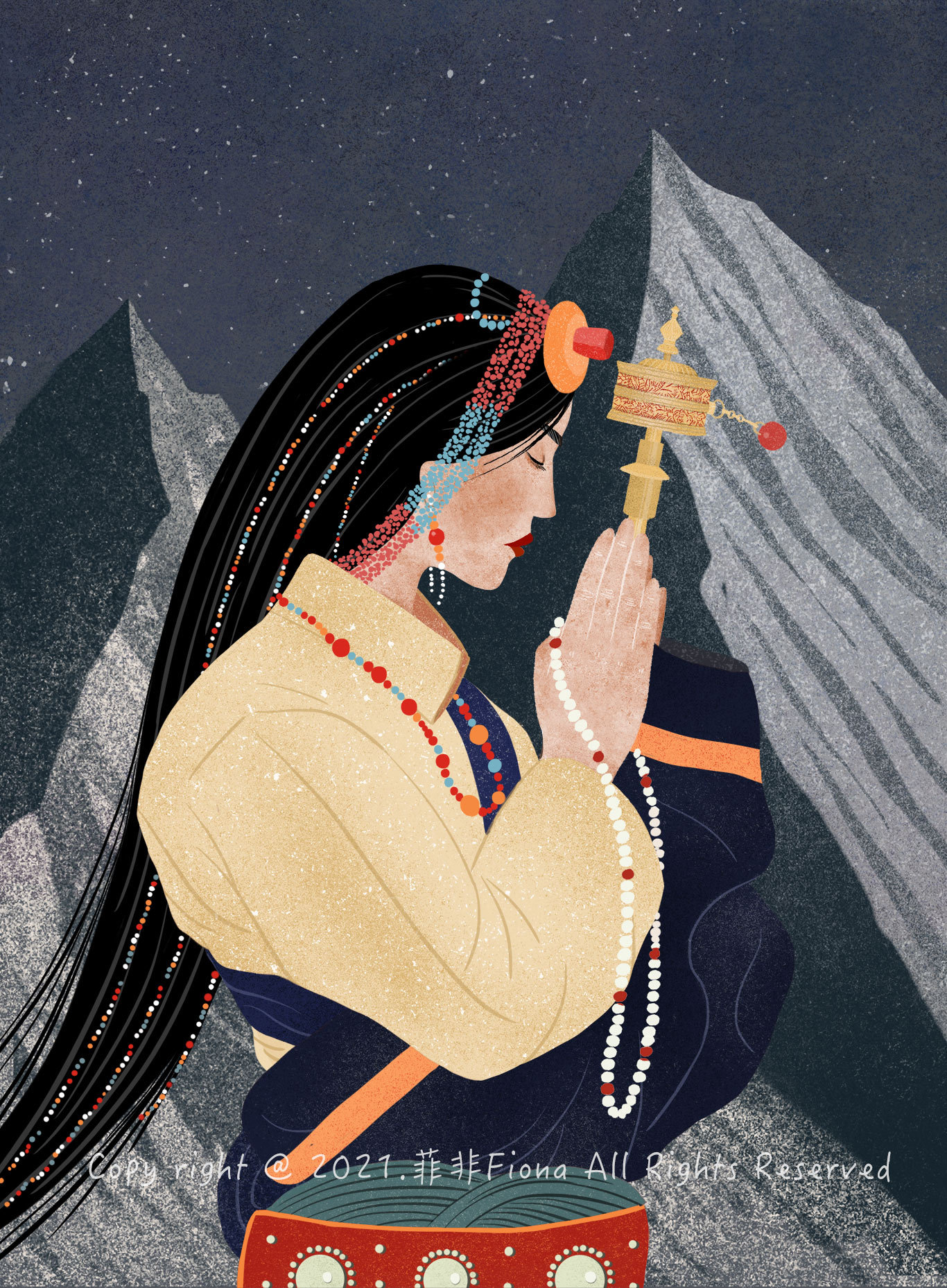 祈祷|插画|商业插画|菲非fiona - 原创作品 - 站酷 (zcool)