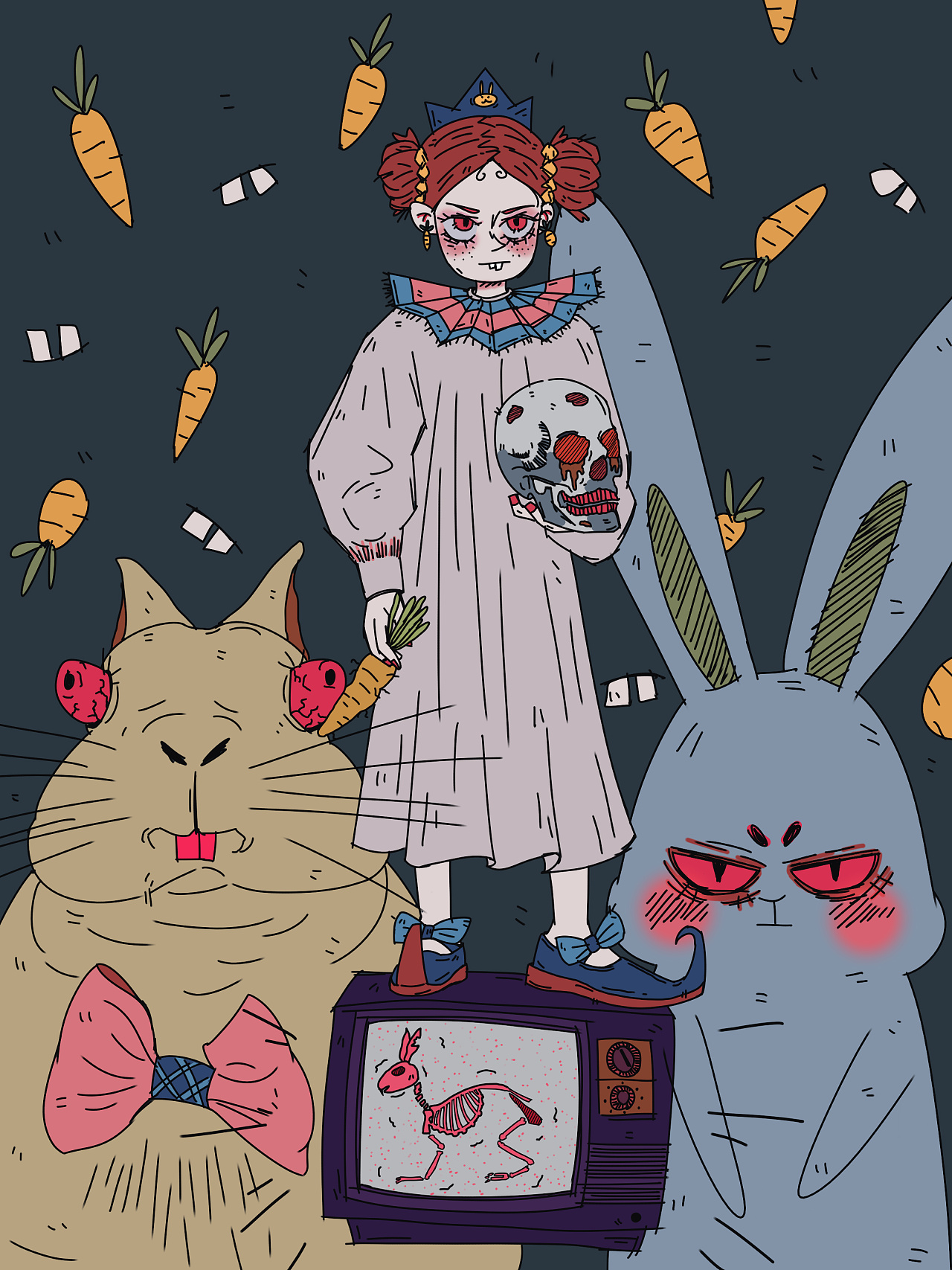 今日份的丧|插画|艺术插画|禁忌男孩 - 原创作品 - 站酷 (zcool)