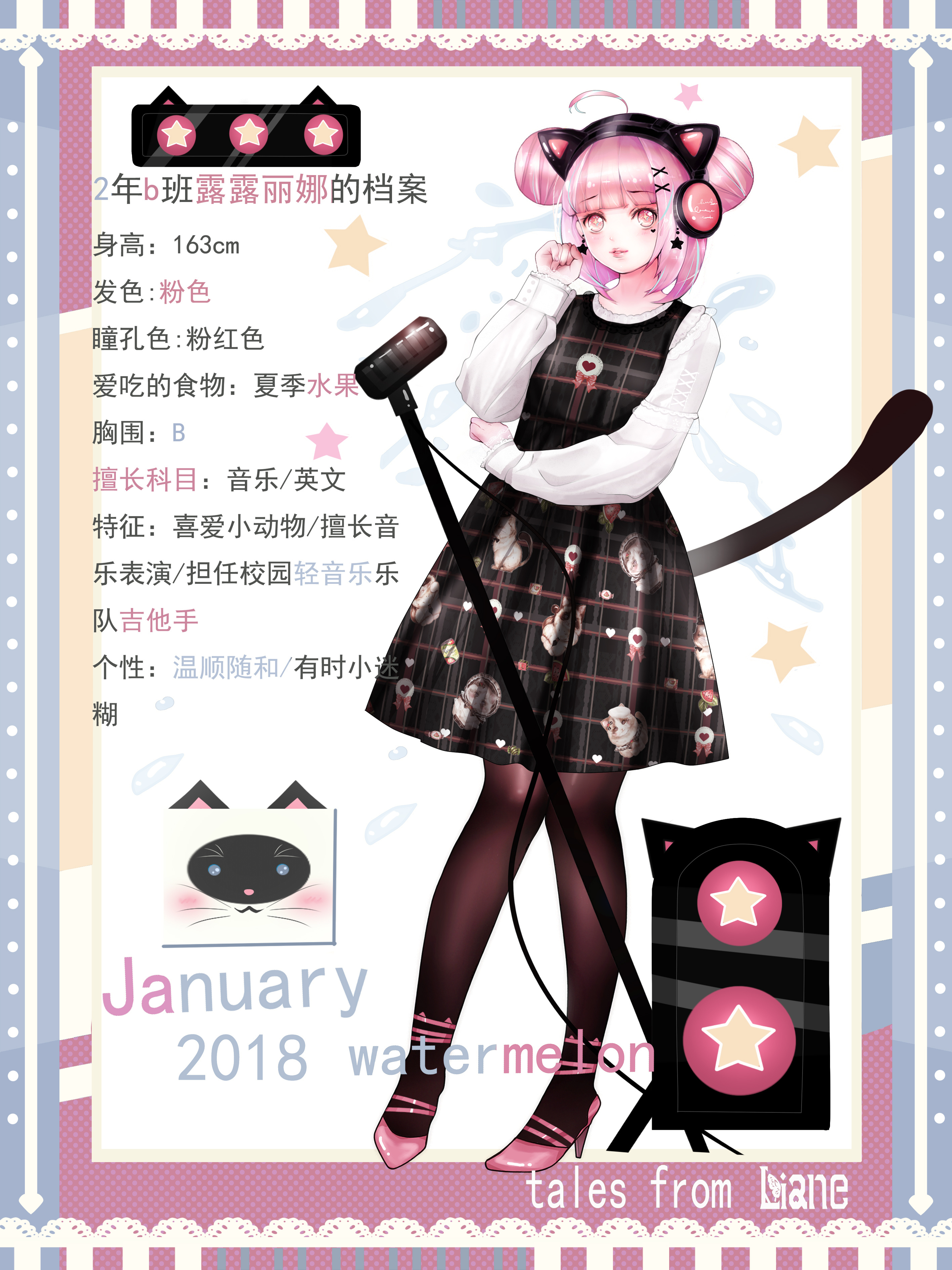 西瓜猫人设/露露丽娜