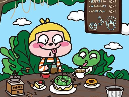 「夏日森林咖啡馆」之抹茶生长蛋糕