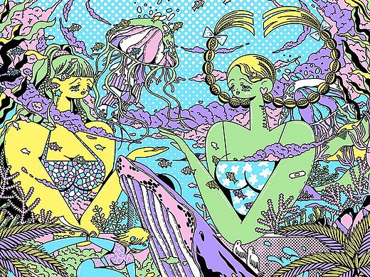 大场景描边插画合集
