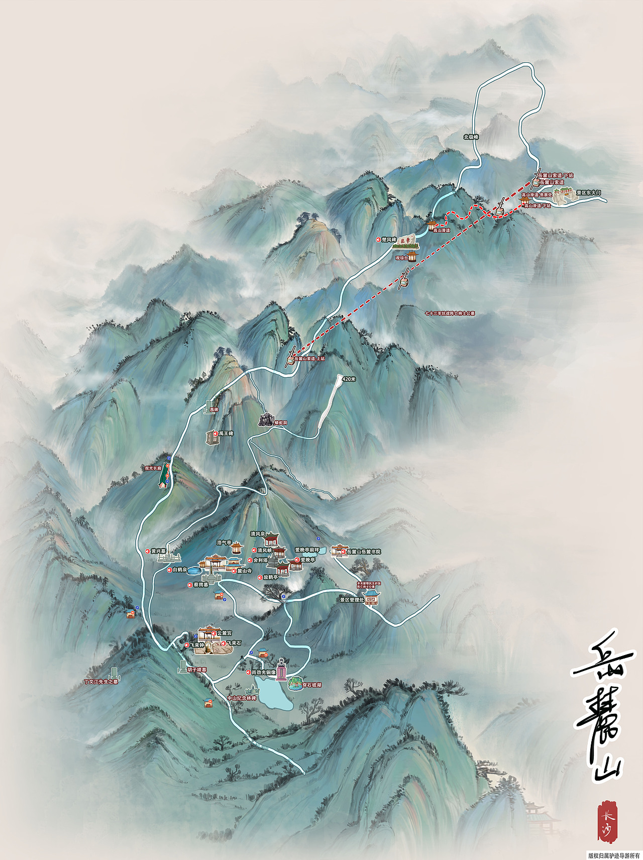 国风类手绘地图