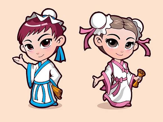 古风小人（个人主页-ZNDU3NjkyNzI=） - IP形象 - 站酷设计师半瓶蓝月亮原创素材 - 站酷ZCOOL