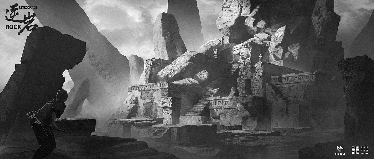 《黑白气氛图》 (3) | 北斗北学馆·基础班学员作品（图ZMzMzOTU3MTIw） - 概念设定 - 站酷设计师北斗北学馆原创素材 - 站酷ZCOOL