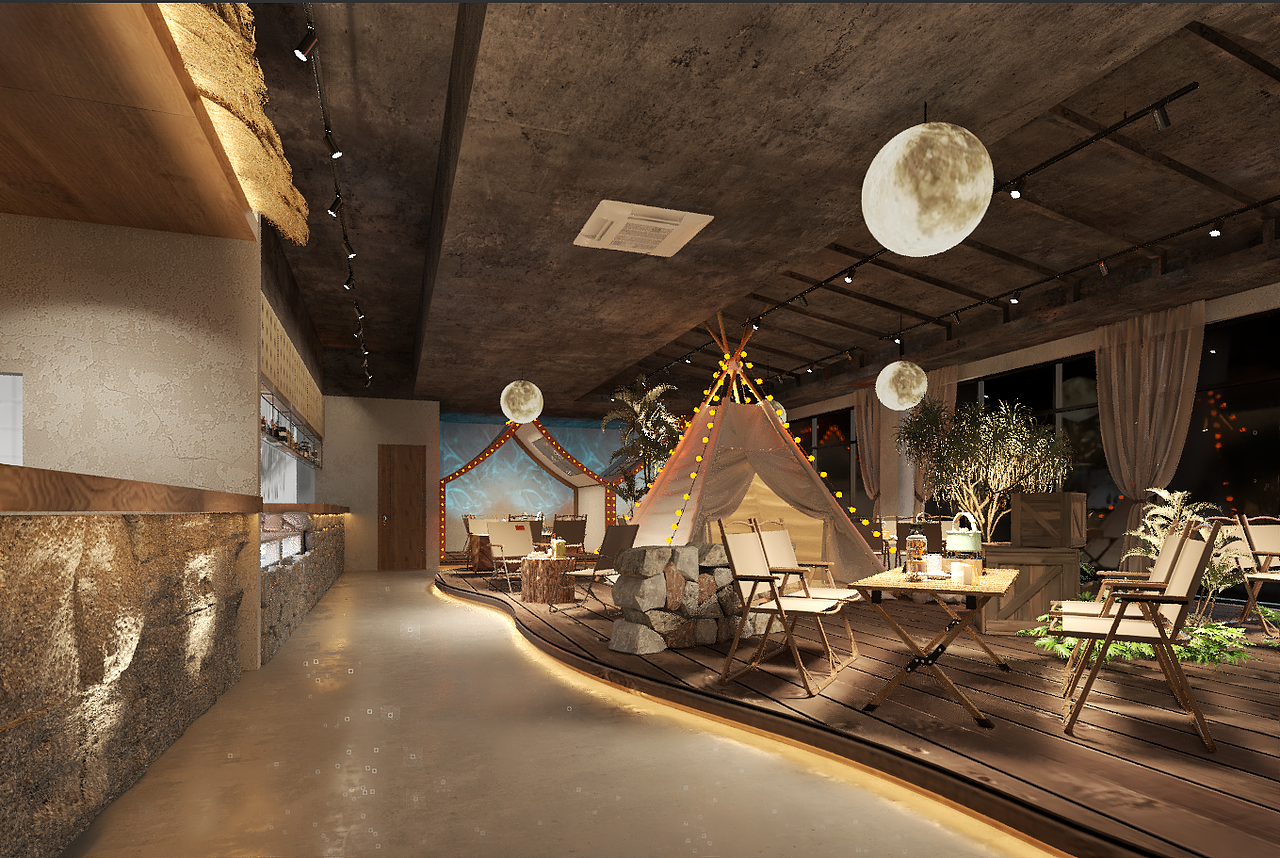 营地烧烤店设计