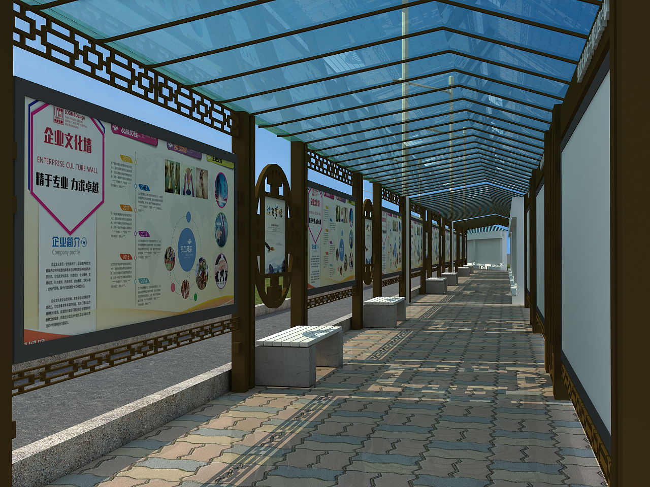 一组学校的连廊|空间|景观设计|WEIBANG设计 - 原创作品 - 站酷 (ZCOOL)