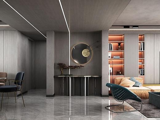 轻奢风格客餐厅及主卧