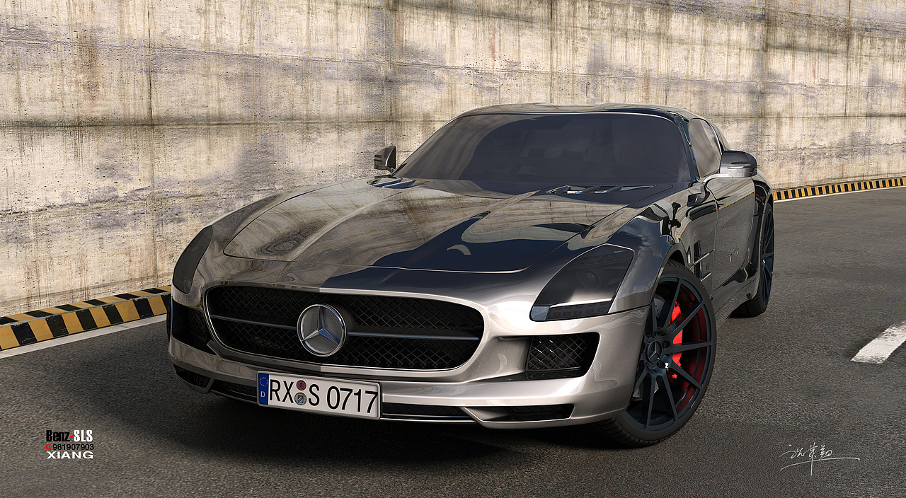 Mercedes -Benz-SLS奔驰汽车模型（图ZMTEyOTc1NzY=） - 机械/交通 - 站酷设计师DUDU717原创素材 - 站酷ZCOOL