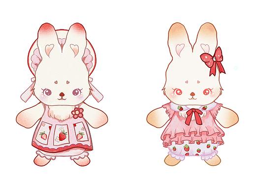 甜心草莓兔