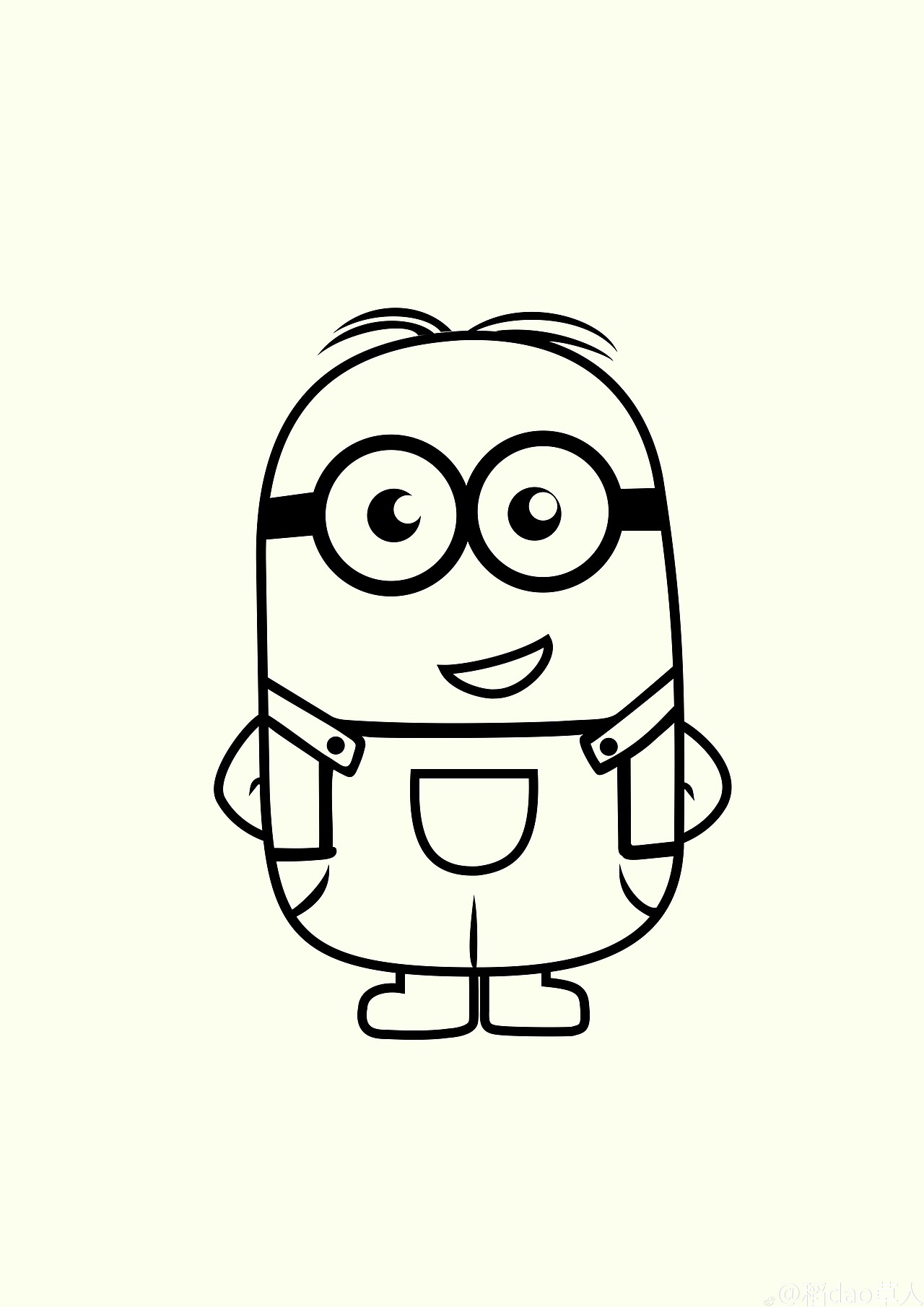 小黄人简笔画教学