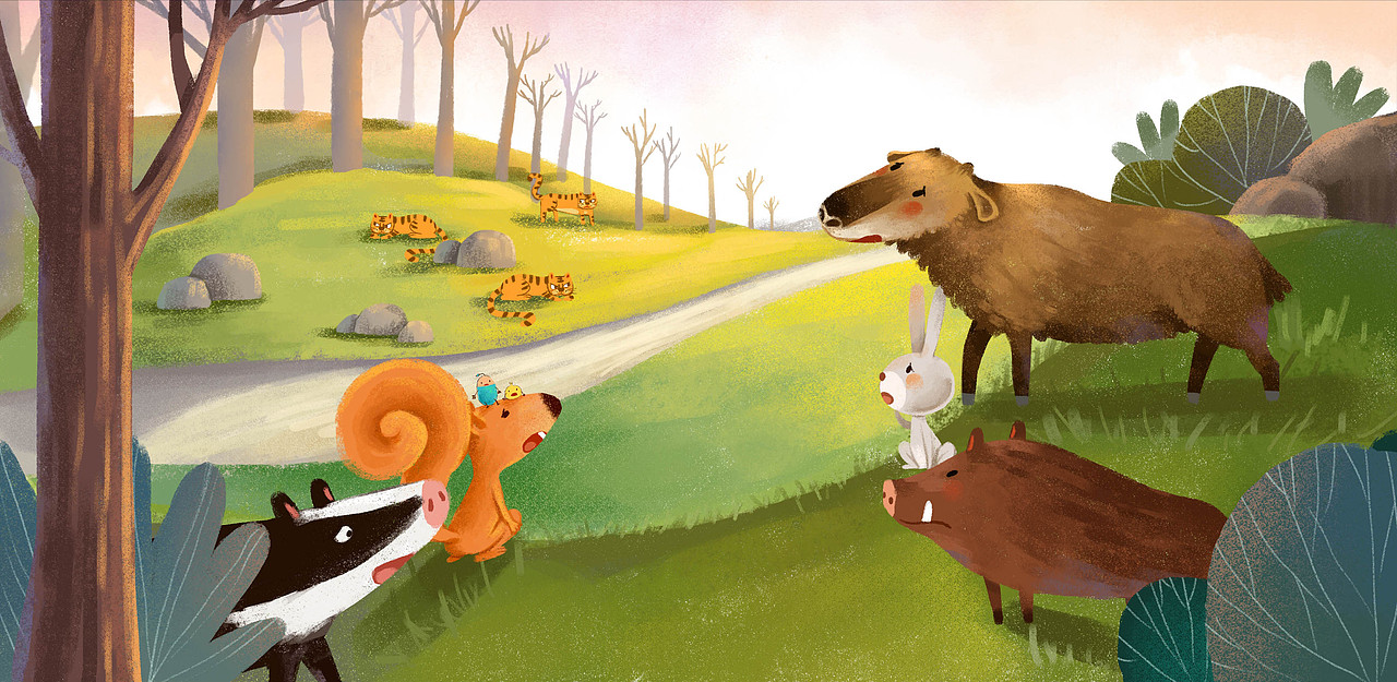 小羚牛|插画|儿童插画|hello蓝豆_原创作品-站酷zcool