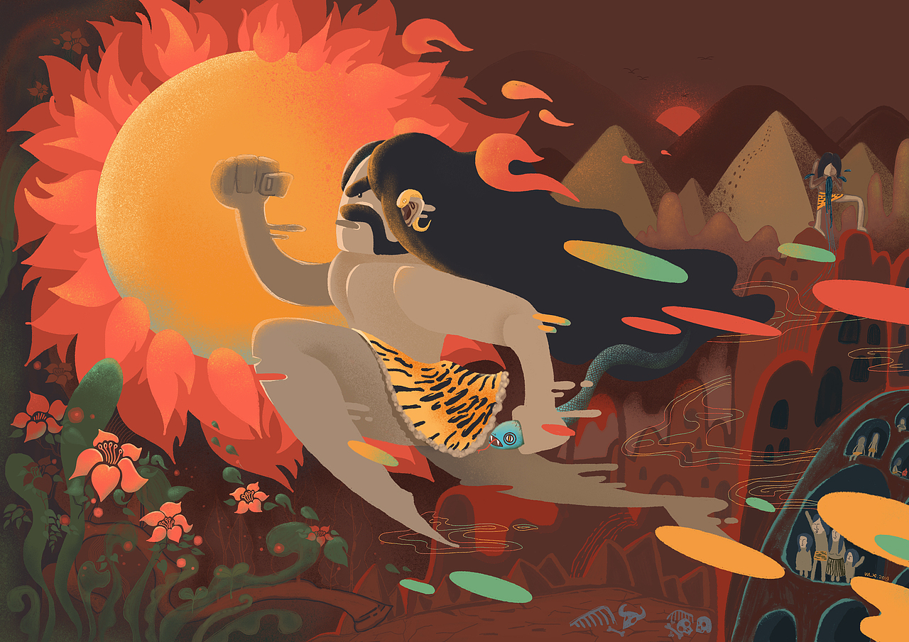 山海经夸父逐日