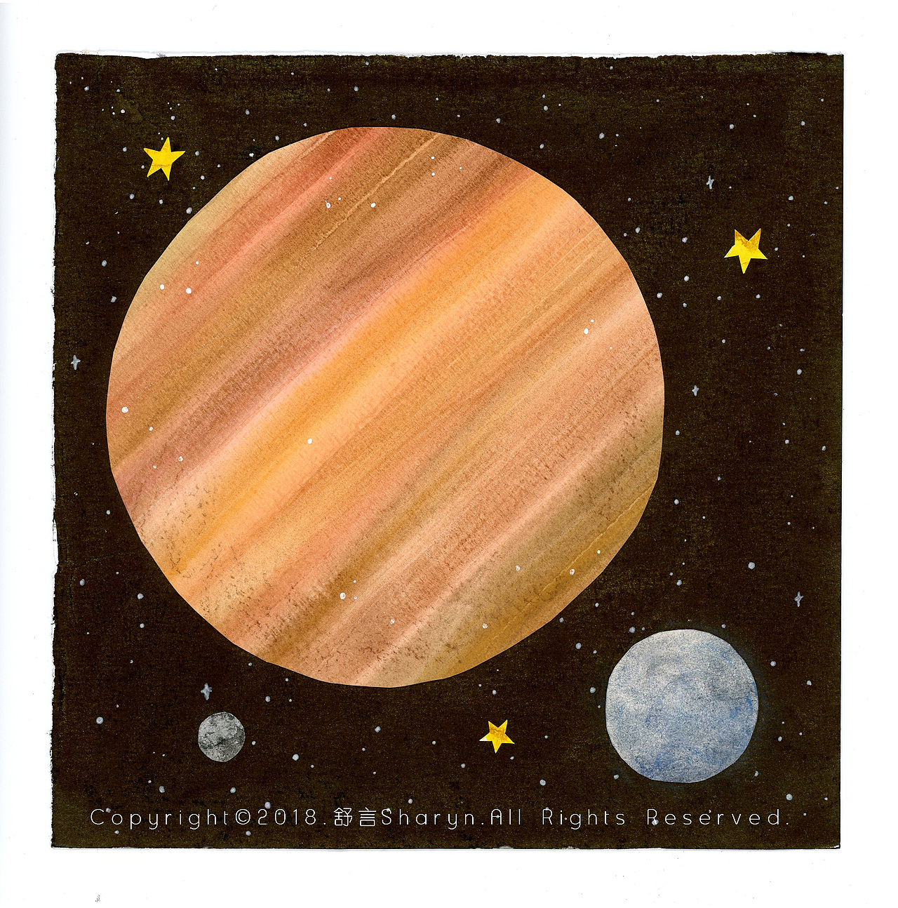 我的小小星球系列【拼贴作品】（图ZMTQ4NTM1MDY0） - 创作习作 - 站酷设计师舒言插画原创素材 - 站酷ZCOOL