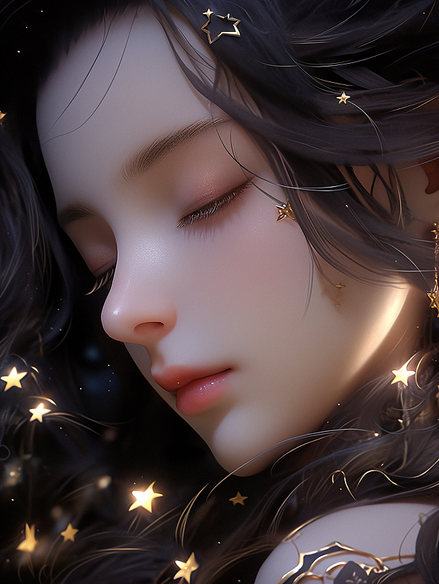 星星和月亮（图ZMzUwODQ5MDY0） - AI作品 - 站酷设计师Z324456218原创素材 - 站酷ZCOOL