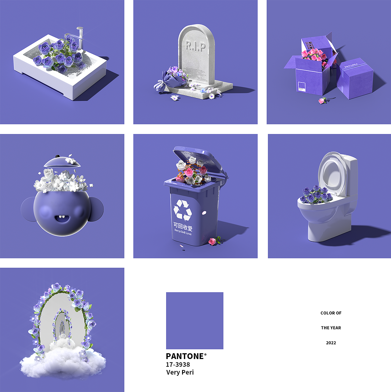 Pantone 2022 — Flowers（图ZMjg0MjQ3MDIw） - 其他三维 - 站酷设计师Gimu_u原创素材 - 站酷ZCOOL