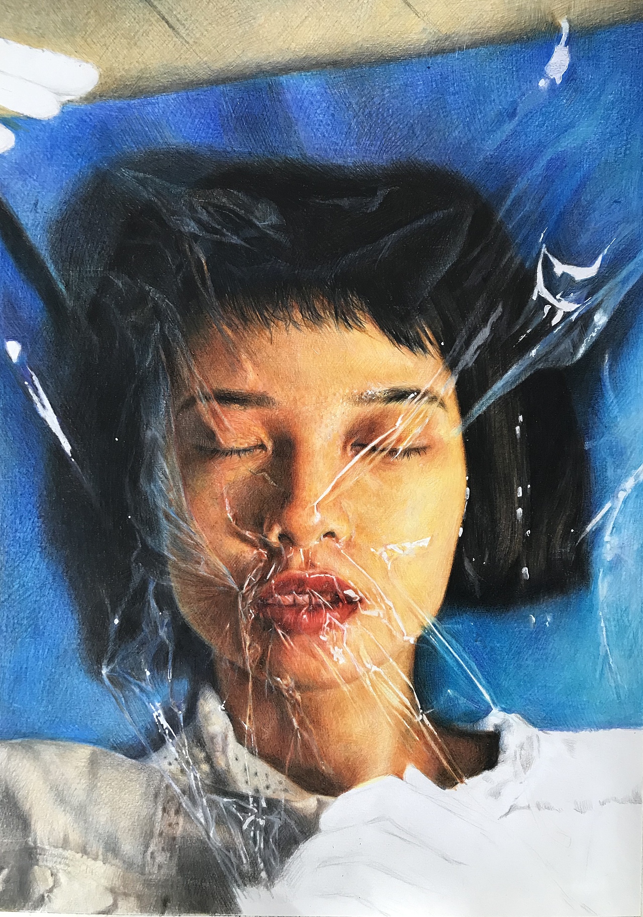 彩铅人物素描绘画过程（图ZMTg1OTU1OTE2） - 绘画 - 站酷设计师形不准小能手原创素材 - 站酷ZCOOL