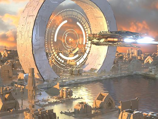 飞船传送门（个人主页-ZNTI4NDM5NDg=） - 建筑/空间 - 站酷设计师弓长方文原创素材 - 站酷ZCOOL