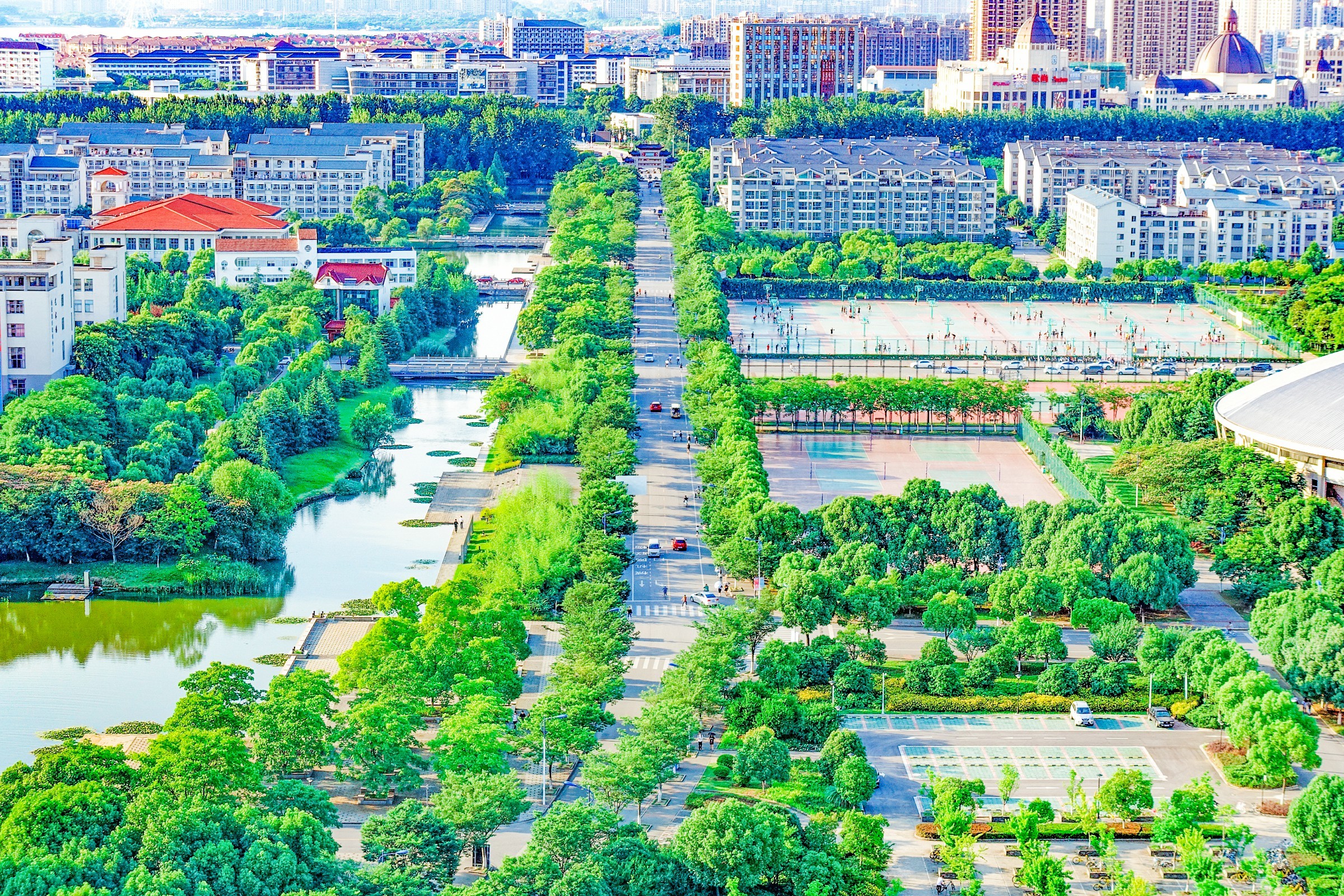 江南大学俯视图