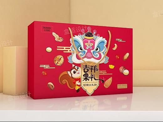 箱盒汇 | ：“吉祥果礼”春节坚果礼盒包装