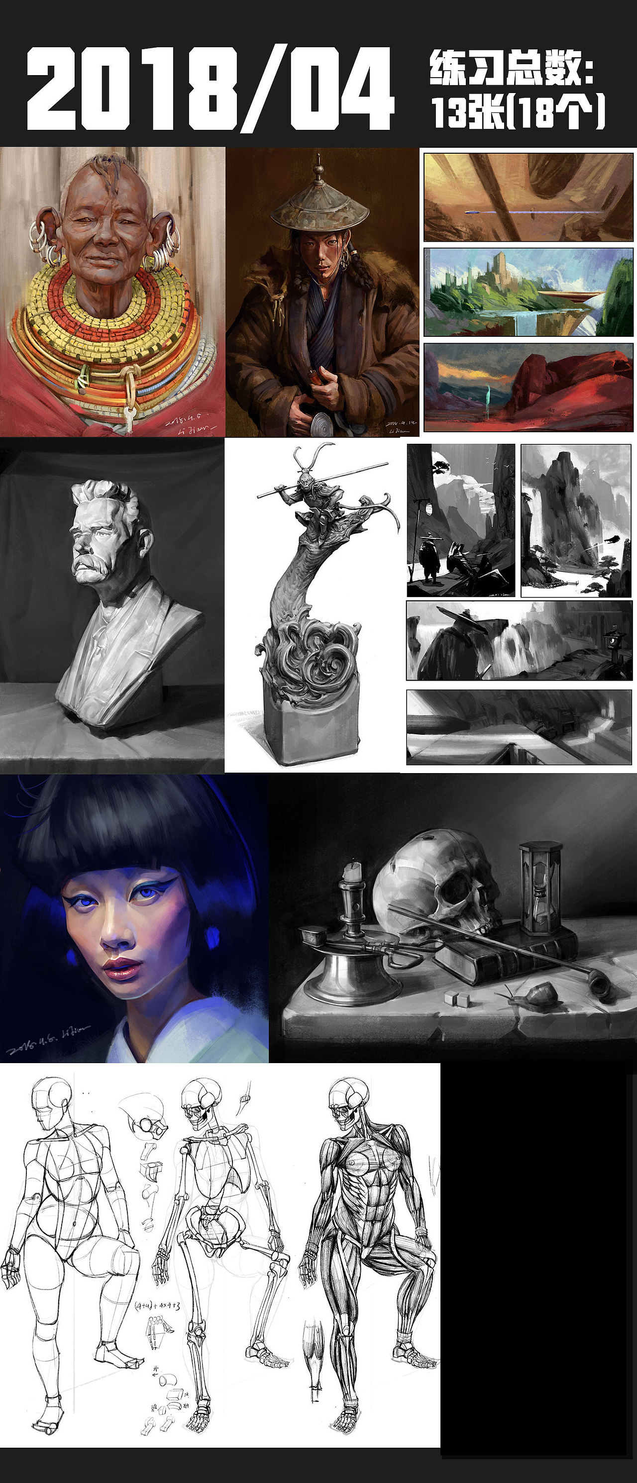 2018年度总结（图ZMTQwNDU5NzMy） - 绘画 - 站酷设计师半岛酒徒原创素材 - 站酷ZCOOL