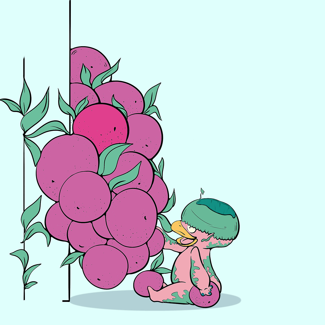 绿门（图ZMzA2ODg1MzUy） - IP形象 - 站酷设计师DaYu羊习习习习原创素材 - 站酷ZCOOL