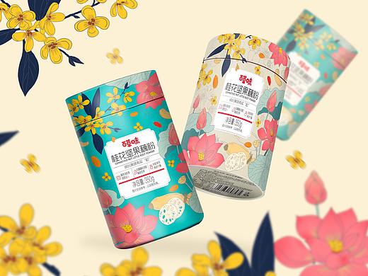 桂花坚果藕粉