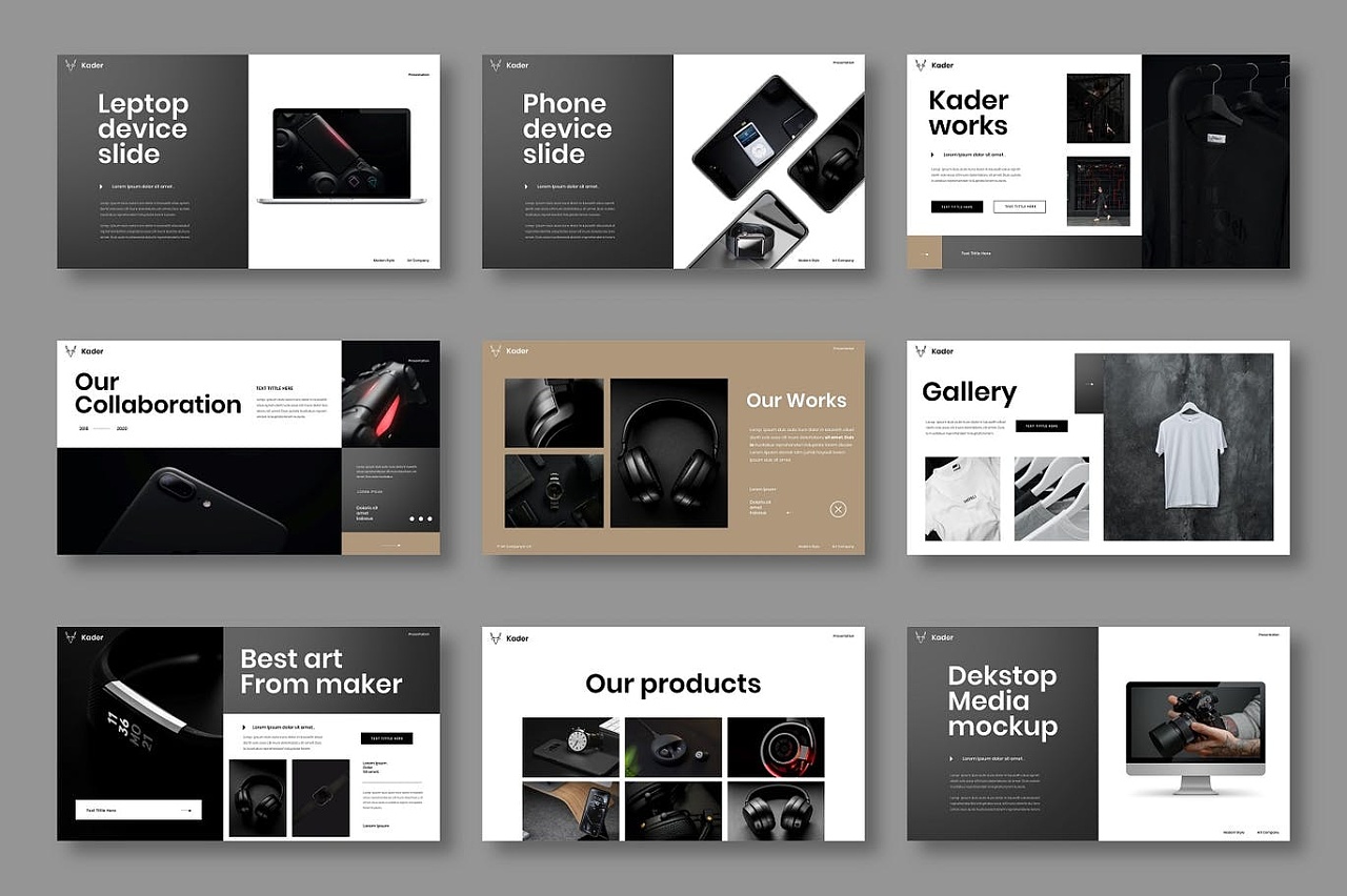 高级灰配色powerpoint设计|平面|ppt/keynote|roblestegan - 原创作品