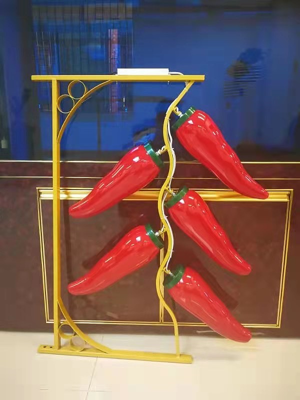 辣椒造型路灯杆装饰-路灯挂件辣椒-水果造型路灯杆装饰（图ZMjU5ODk5NzQw） - 产品摄影 - 站酷设计师世博光电景观灯原创素材 - 站酷ZCOOL