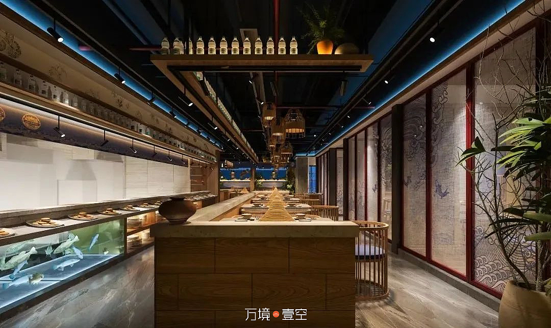 餐饮空间设计空间美学案例合集（图ZMjkwMzg3ODcy） - 酒店餐饮设计 - 站酷设计师万境壹空设计原创素材 - 站酷ZCOOL