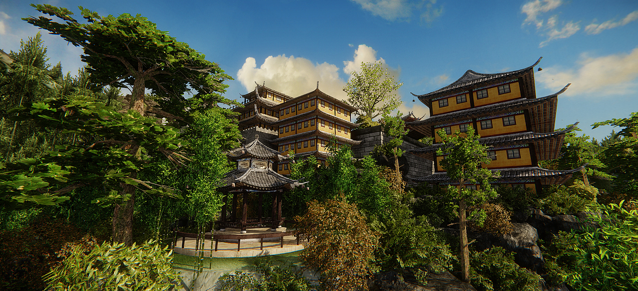 仙佛寺（图ZMTk0NjI5MDA=） - 场景 - 站酷设计师高诺科技原创素材 - 站酷ZCOOL