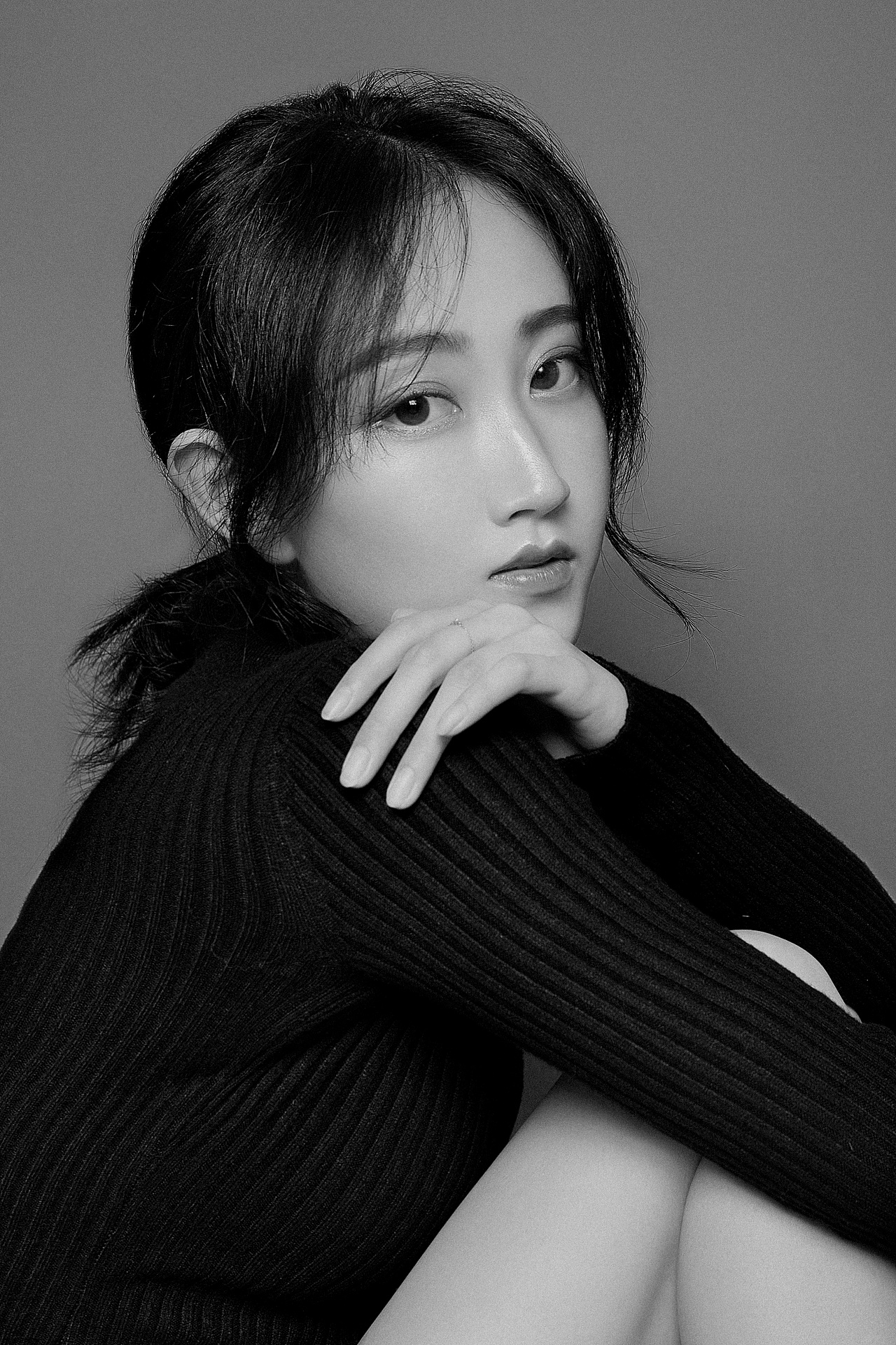 深圳个人写真形象照 简约 黑白