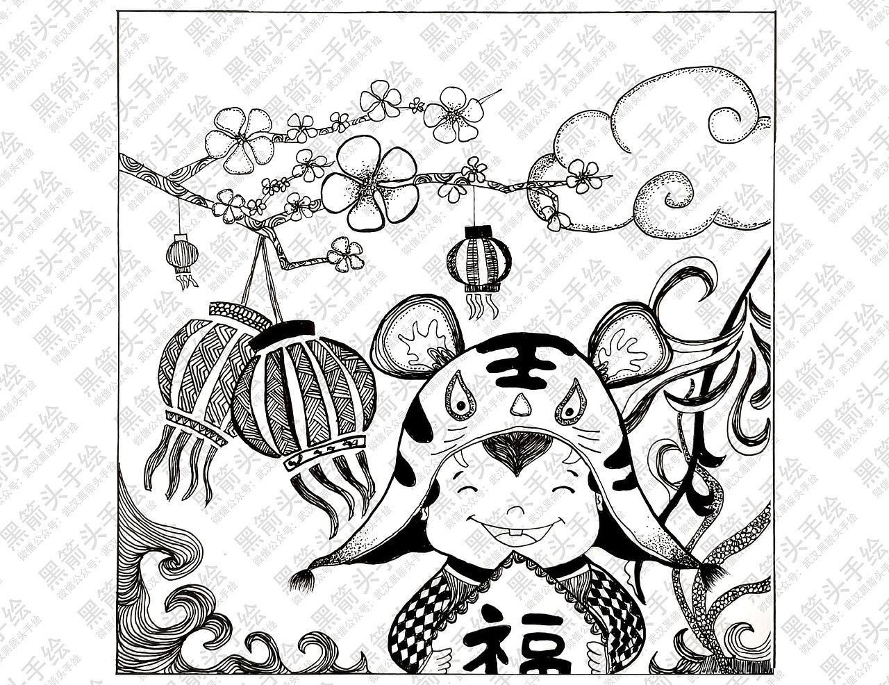 武汉黑箭头手绘·视觉传达设计考研手绘作品分享