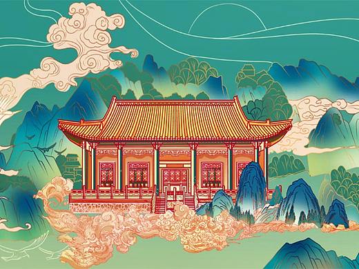 【商业插画】从线稿上色开始学！国潮插画上色过程