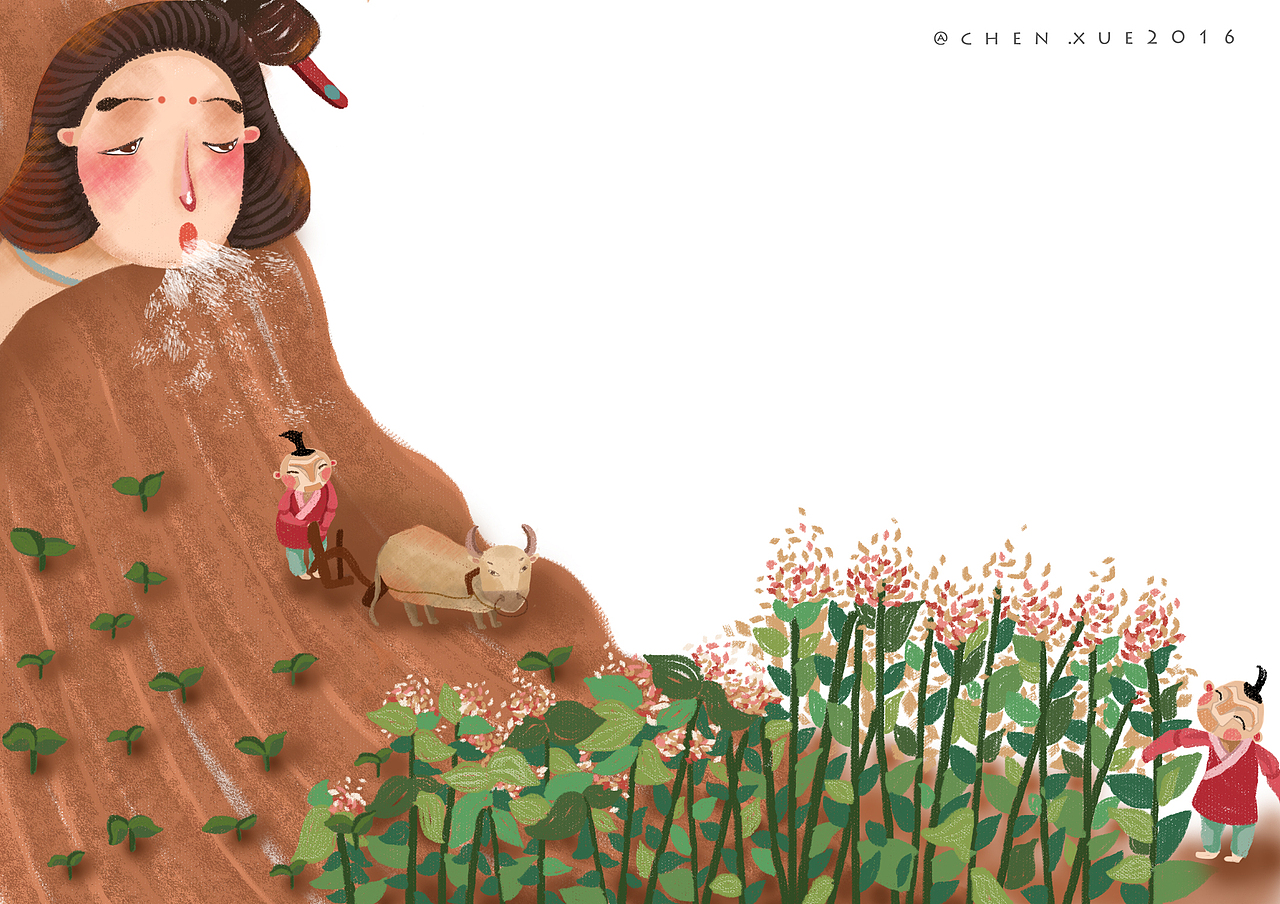 板桥三娘插图（图ZNjc5MTk2NDA=） - 商业插画 - 站酷设计师chenxue0816原创素材 - 站酷ZCOOL