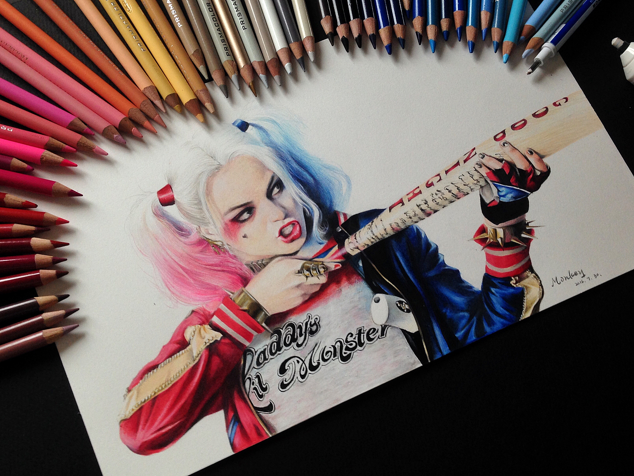 小丑女2（图ZNjgxOTc0ODg=） - 绘画 - 站酷设计师王俊宇Monkey原创素材 - 站酷ZCOOL