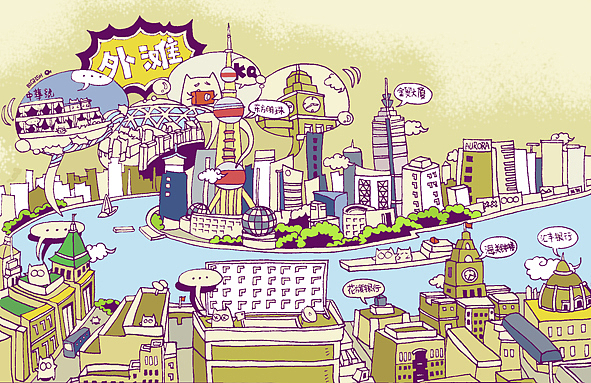 猫空·上海系列城市明信片