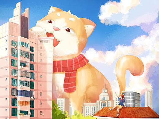 一只大猫