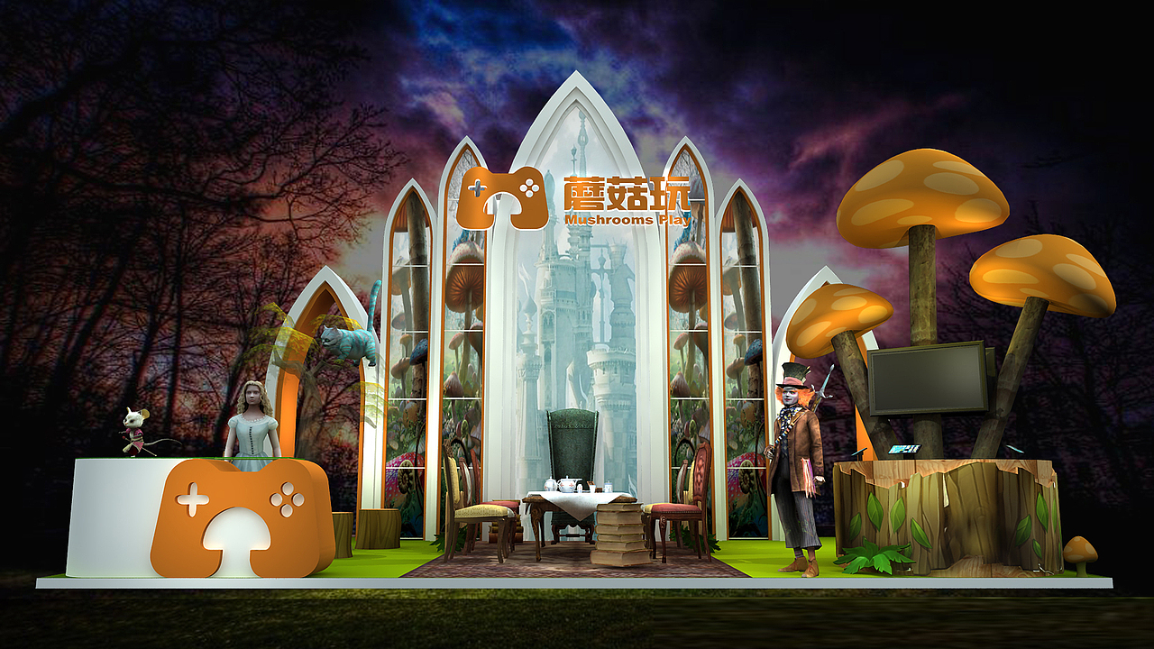 爱丽丝梦游仙境（图ZMTkwODUzMzky） - 展陈设计 - 站酷设计师雨田设计工作室原创素材 - 站酷ZCOOL