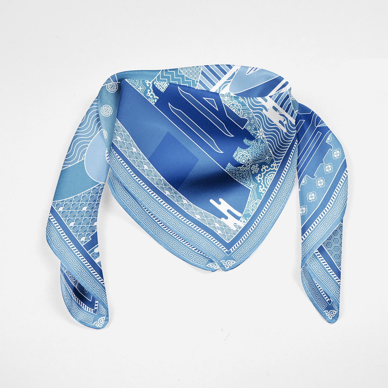 丝巾设计(城市主题系列)