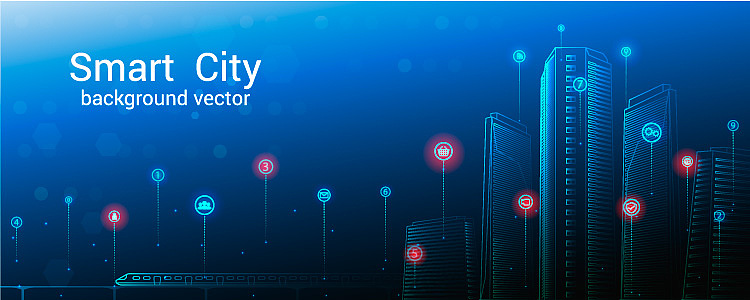 大数据金融科技房产分析模型走势主视觉KV背景海报设计