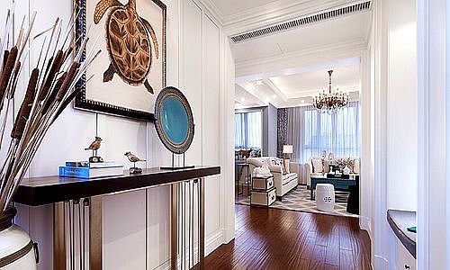 貴陽四層別墅裝修設(shè)計，地中海風格，獨棟別墅裝修案例（圖ZMTM4NDA0NjYw） - 家裝設(shè)計 - 站酷設(shè)計師貴陽紫蘋果裝飾原創(chuàng)素材 - 站酷ZCOOL