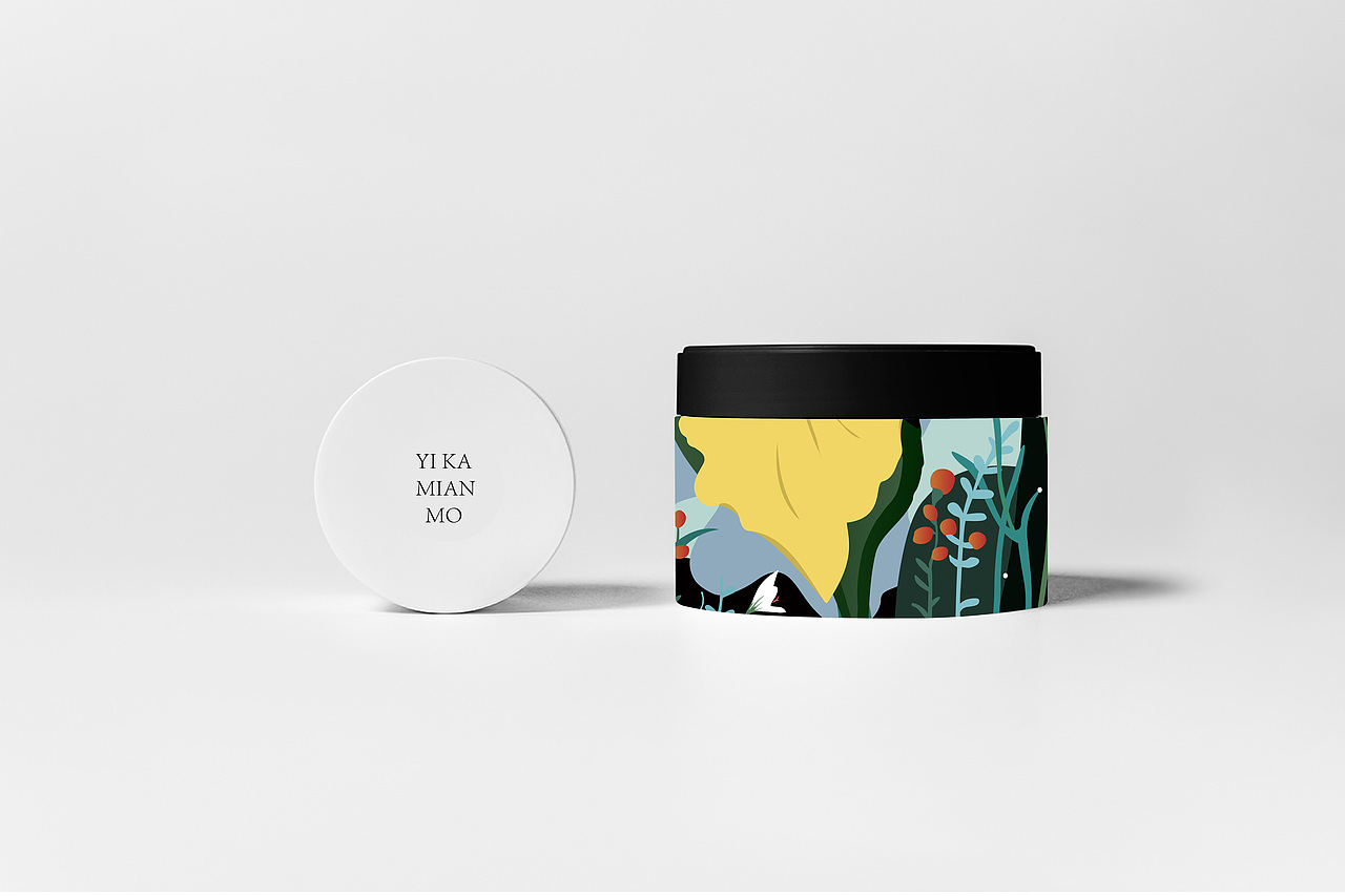 面膜插画包装设计