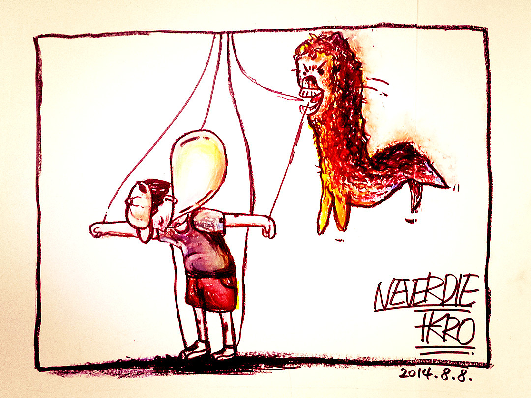 街头屌丝艺术家HERO-画中带刺!