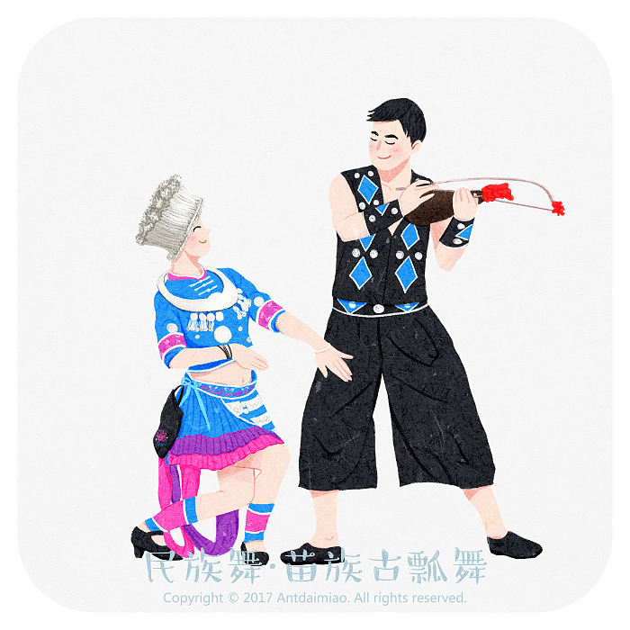 《舞蹈系列》插画