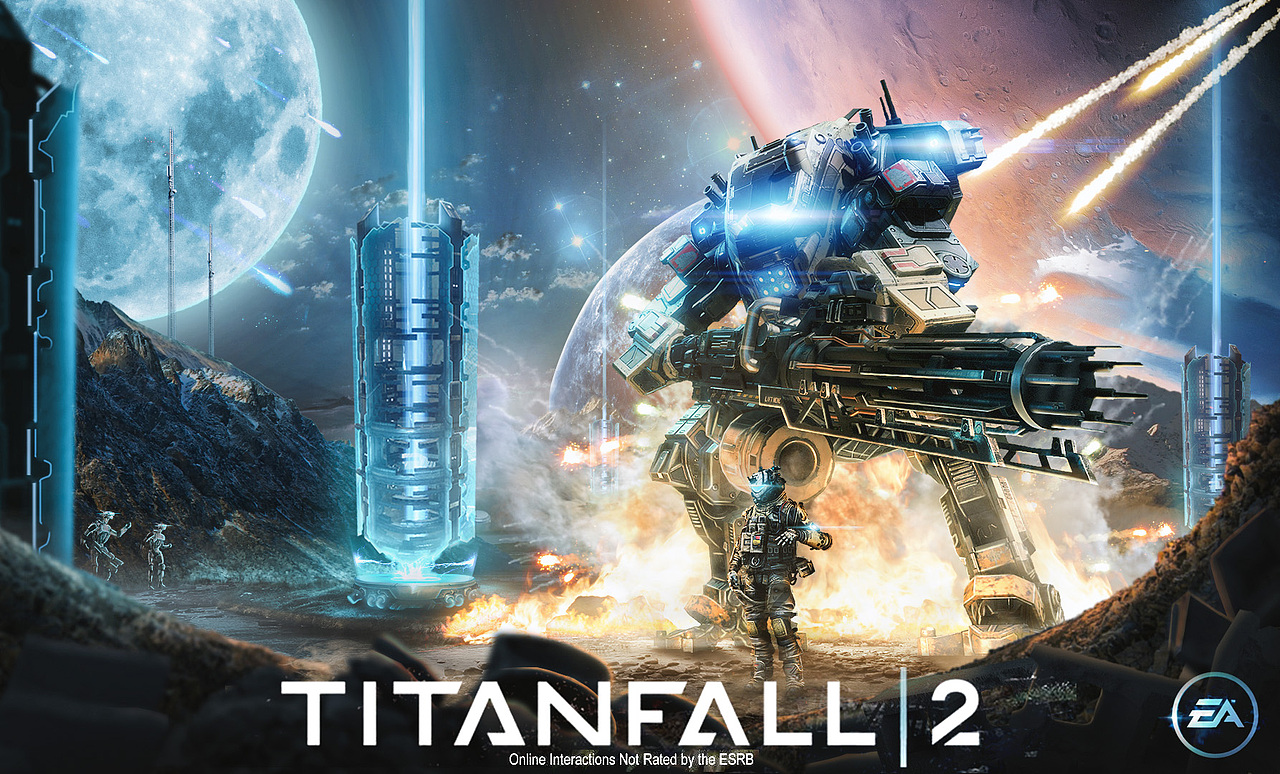 photoshop泰坦陨落海报合成