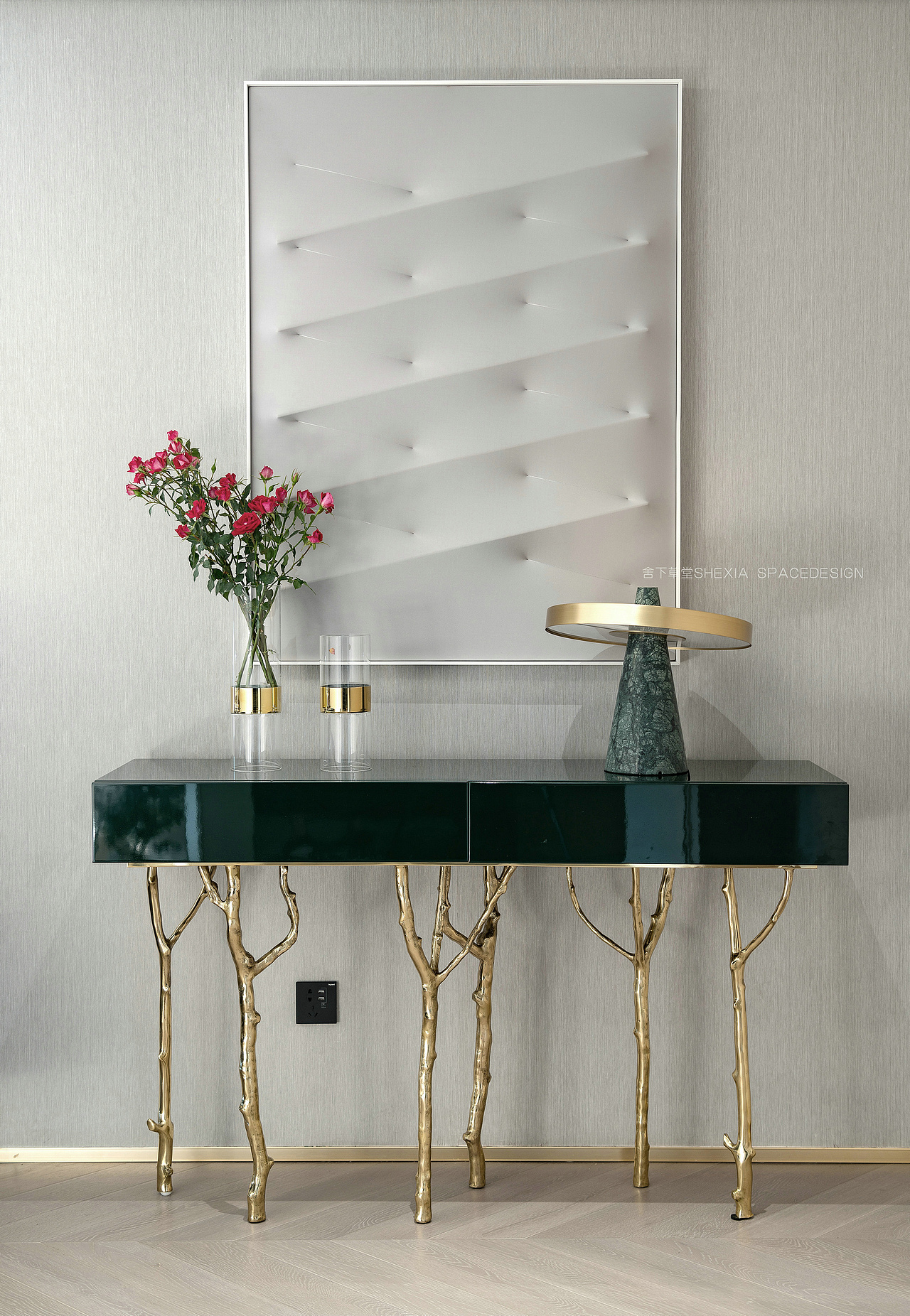 【宁洁设计作品 | 一半冷艳 · 一半迷红 】（图ZMTg0MDUwMTEy） - 家装设计 - 站酷设计师舍下草堂原创素材 - 站酷ZCOOL