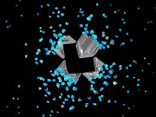 C4D建模练习5-破碎LOGO