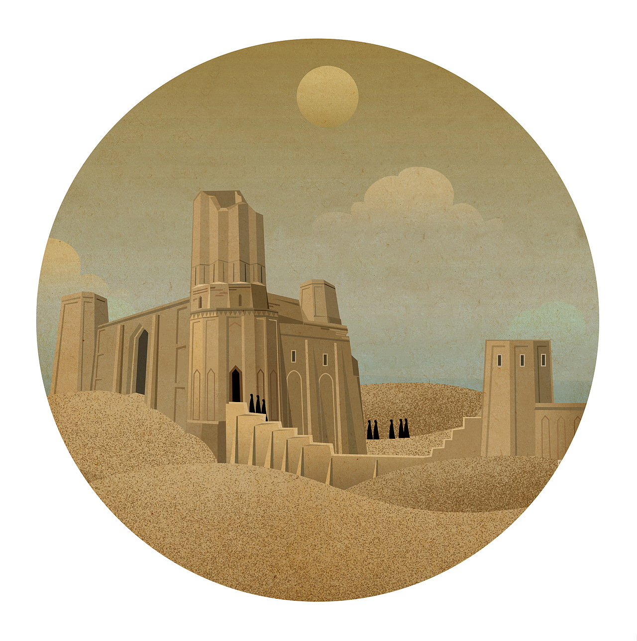 建筑插画系列—“天方夜谭”（图ZNzA3NTMzODg=） - 商业插画 - 站酷设计师jayewang原创素材 - 站酷ZCOOL